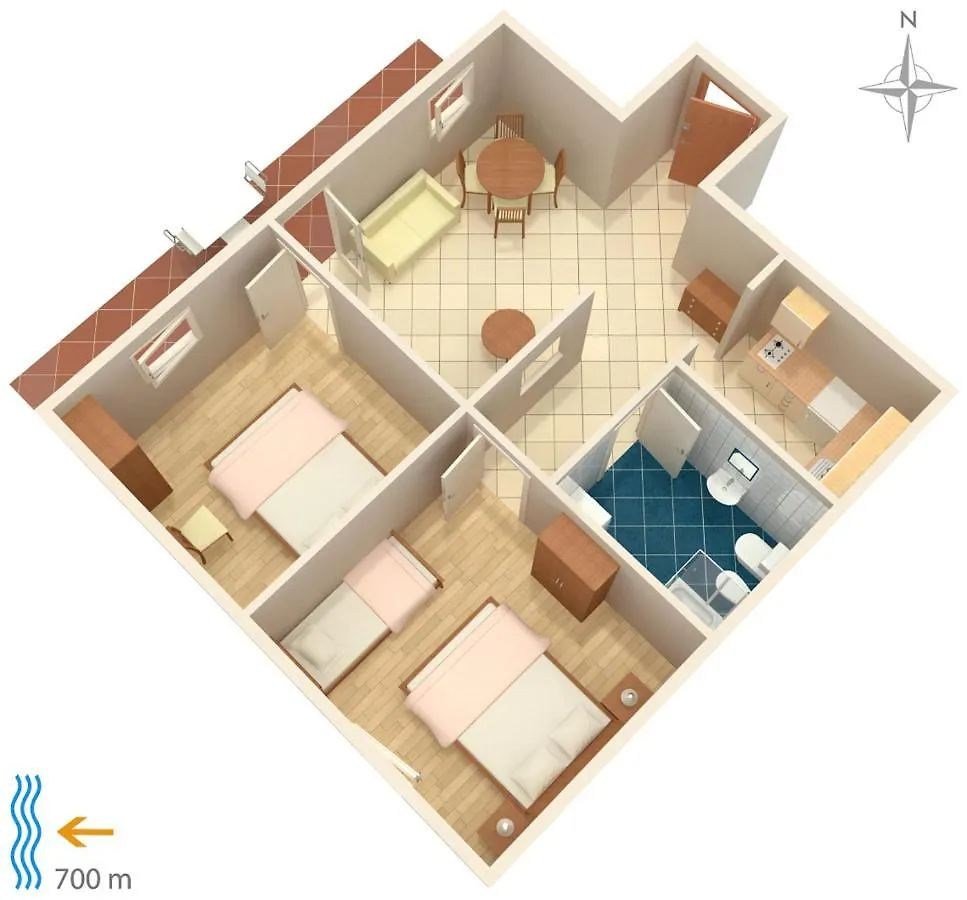 Apartments And Rooms With Wifi Njivice, Krk - 5362 Njivice